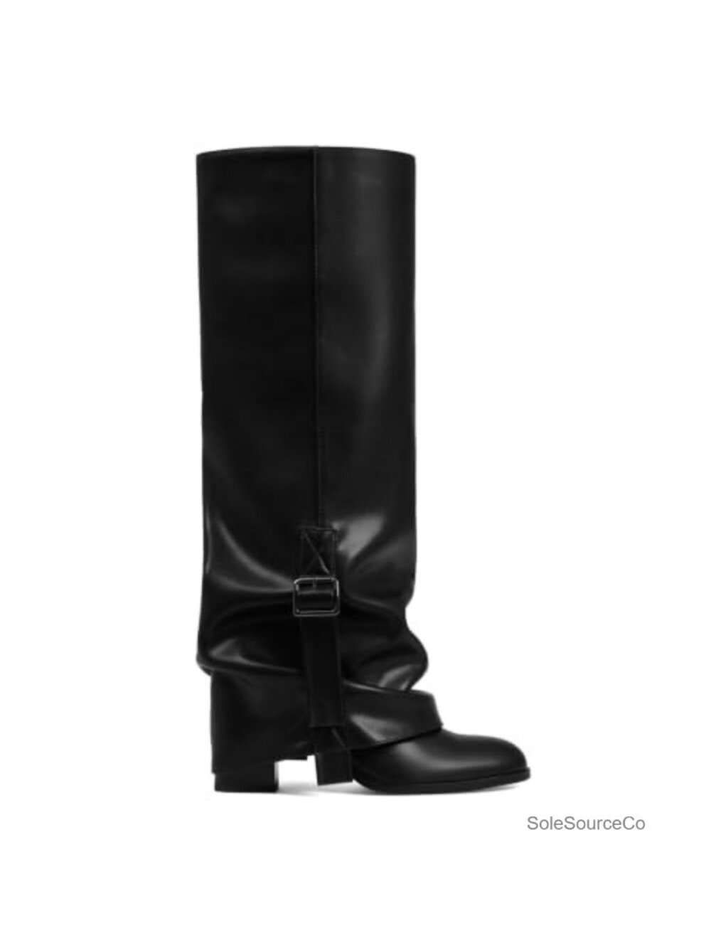 Knee High Boots Women Fold Over Slouch Boot Fall Winter Tall Boots